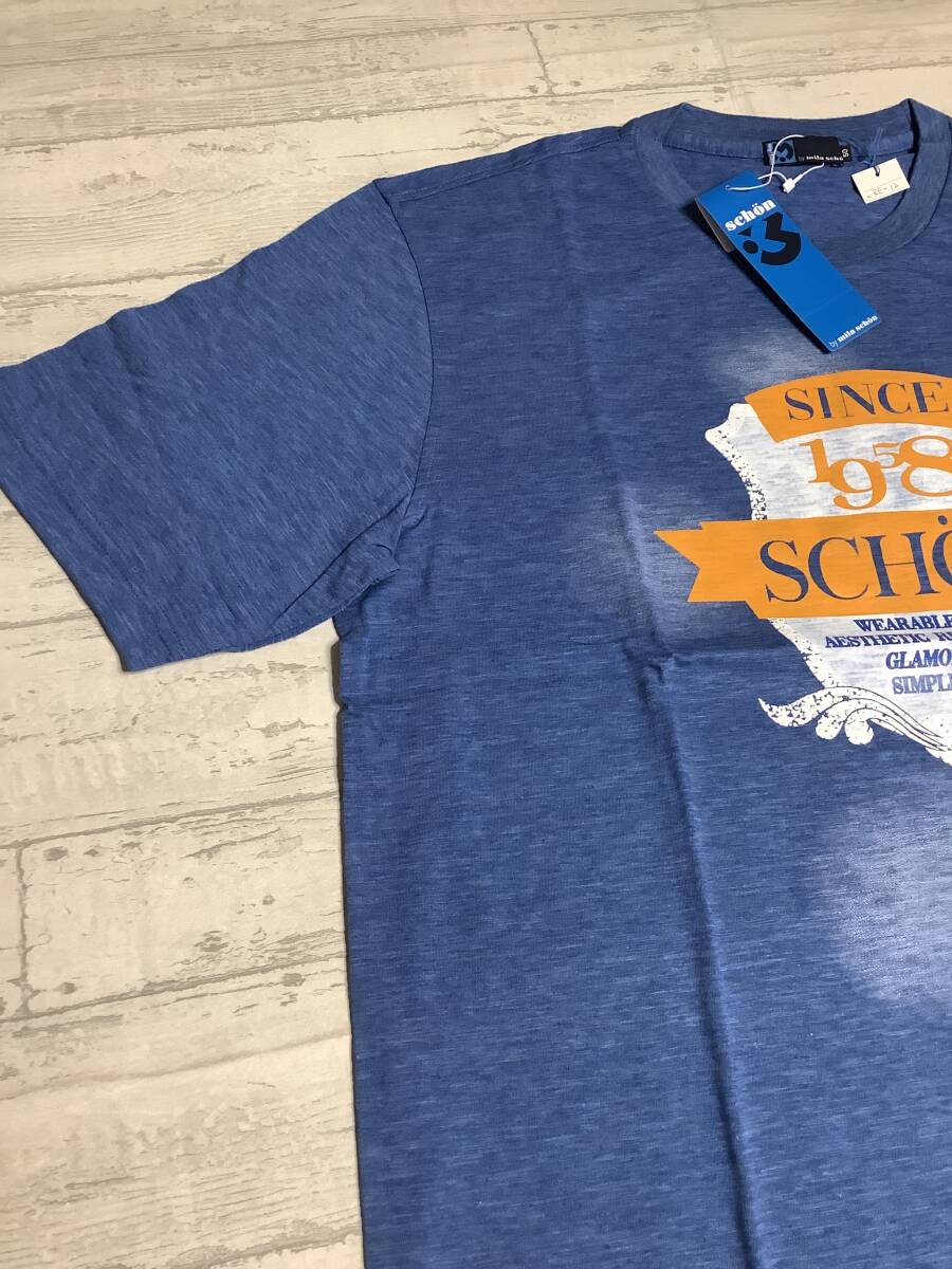 新品未使用　半袖★mila schon ミラショーン　定価18,700円の品　50 LLサイズ　カジュアル　ブルー系　Tシャツ　_画像2