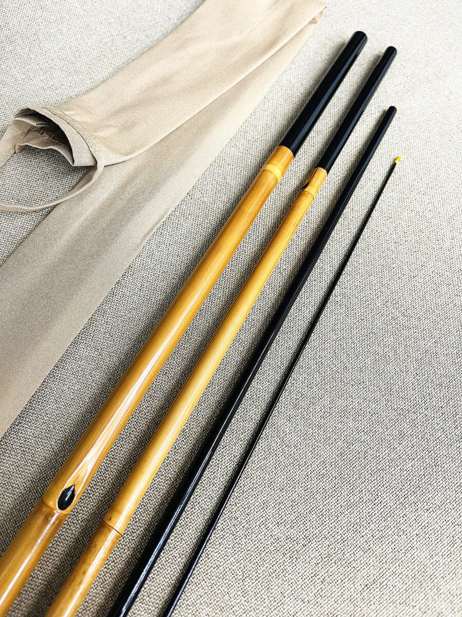 へら竿 竹竿 紀州和竿 浮草 硬式小節 魁秀 12.2尺 美品 へら竿 竹竿 紀州和竿 浮草 硬式小節 魁秀 12.2尺 美品