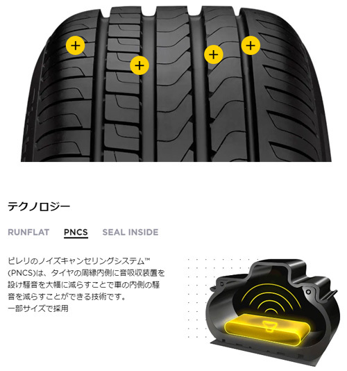 225/55R16 95W r-f ★ 4本セット ピレリ CintuRato P7
