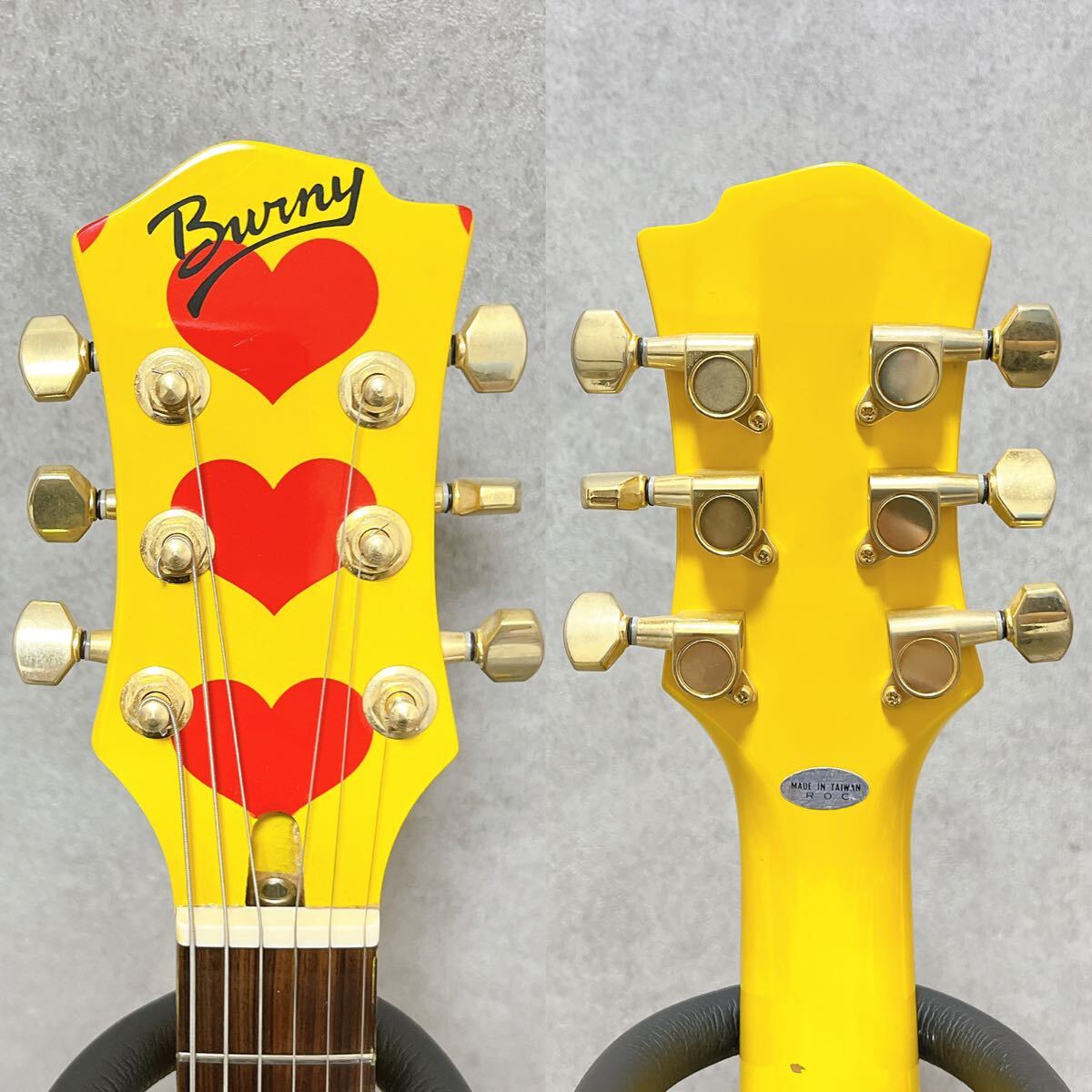 BURNY YH-JR hideモデル アンプ内蔵 モッキンバード ギター