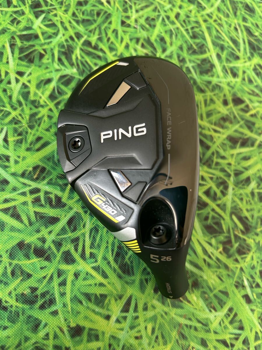 美品 送料無料 PING(ピン)G430 U5 ヘッド・カバー ロフト 26 美品 送料無料 PING(ピン)G430 U5 ヘッド・カバー ロフト 26