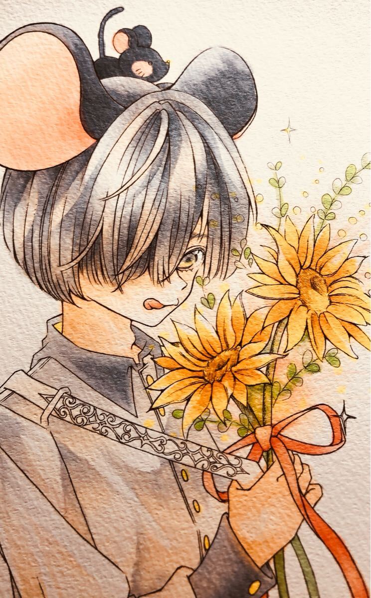 手描きイラスト オリジナル 男の子 - 手描きイラスト 手描きイラスト オリジナル 男の子 - 手描きイラスト