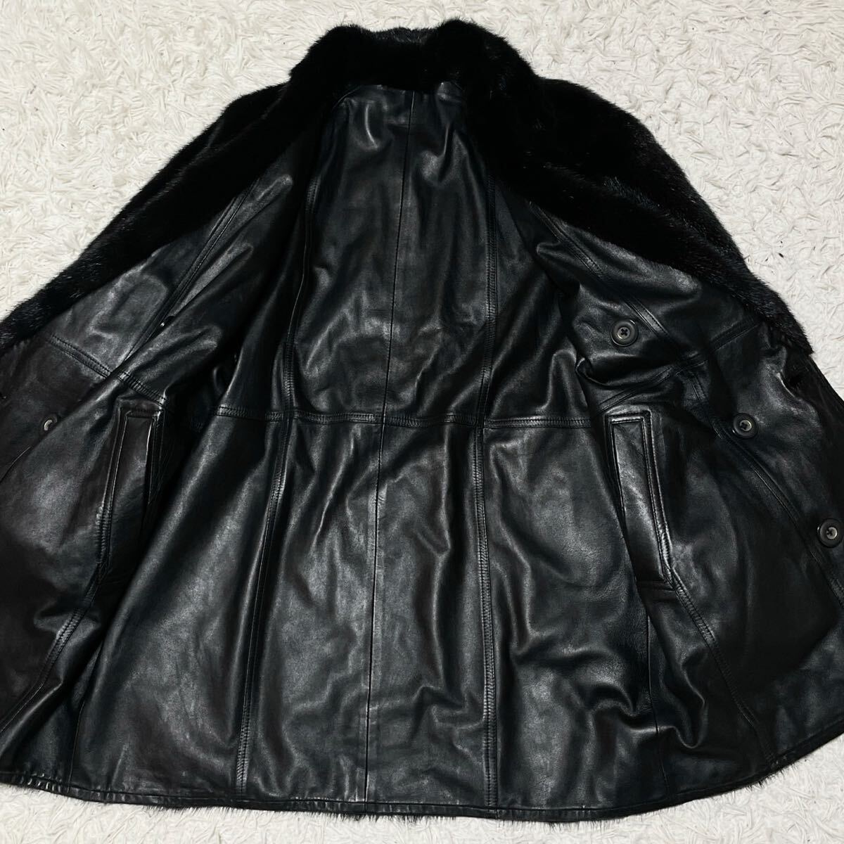 極美品/最高級○ メンズ リバーシブル 毛皮コート ファーコート 極美品/最高級○ メンズ リバーシブル 毛皮コート ファーコート