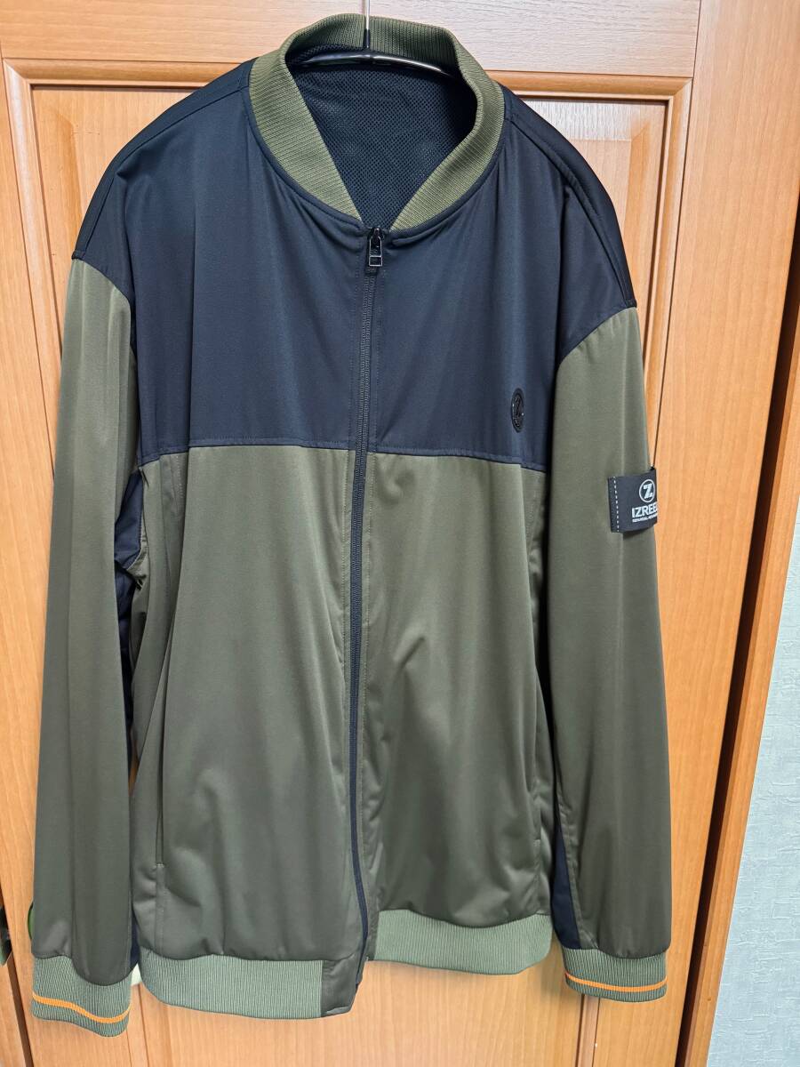 イズリール ナイロンジャケット ゴルフ GOLF カーキ サイズ XXL