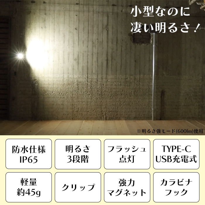 ワークライト LED 3燈 20W 屋外 屋內(nèi) コンパクト MHUKK-0114R