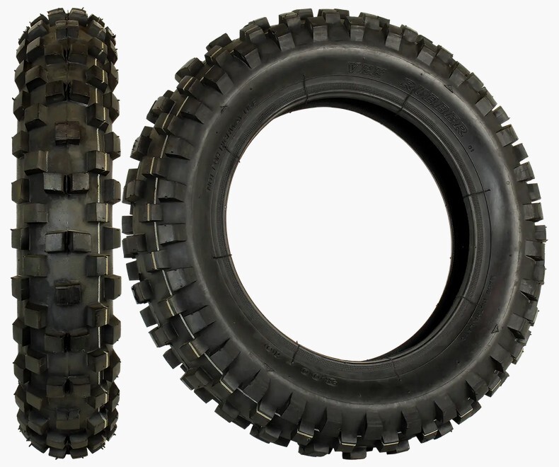 3.00-10 ブロックタイヤ＆ハードチューブ各1個 3.50-10にも ビーラバー Vee Rubber