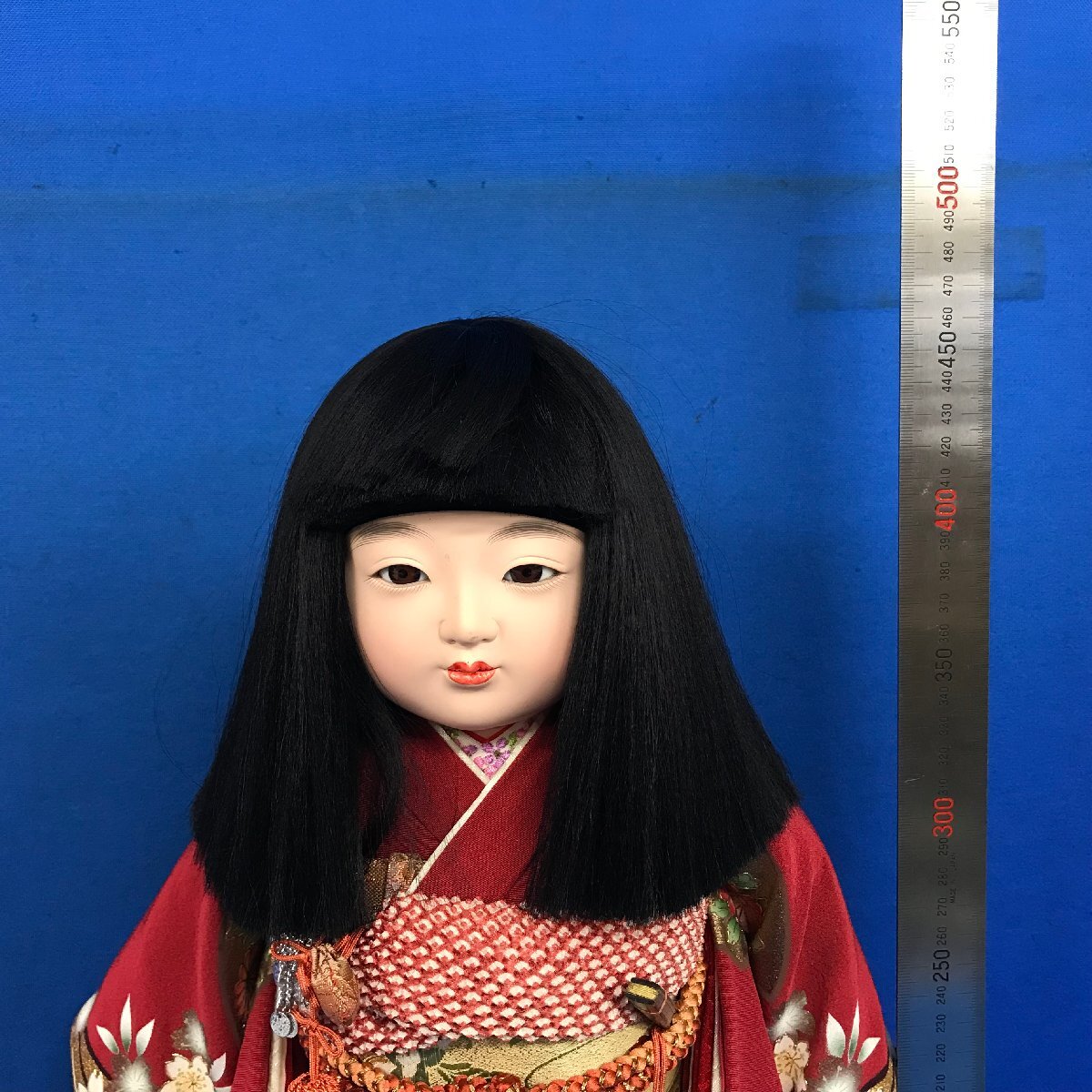 高級 市松人形 小出松寿 本絹綸子 いちまさん 人形工房松寿 日本人形
