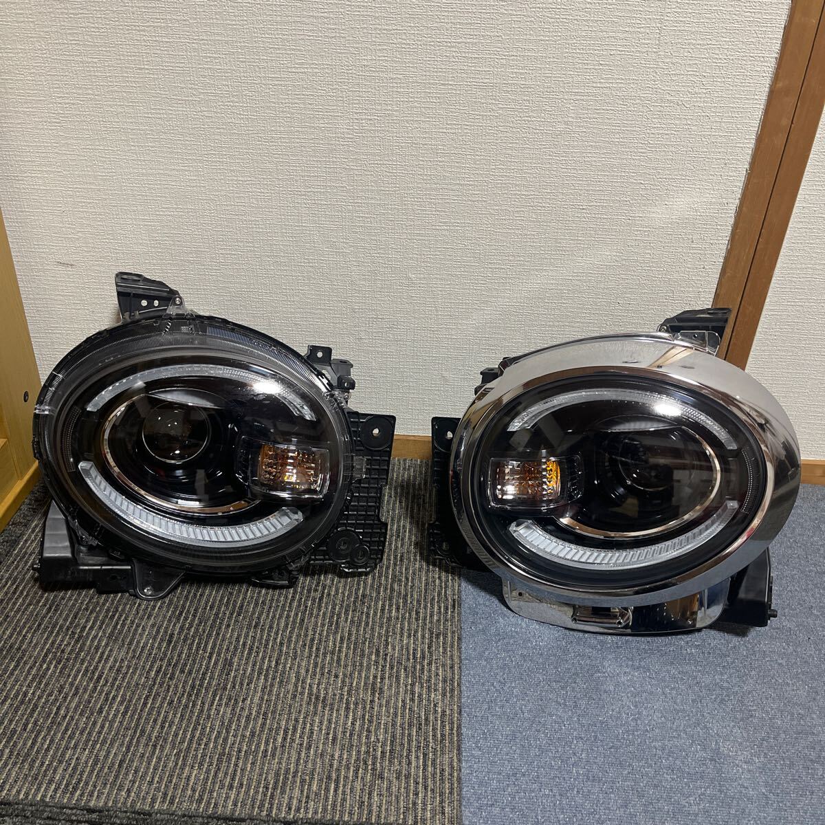 スズキ MX91Sワゴンスマイル ヘッドライト左右セット 送料込み 即決 破損無し 点灯済み