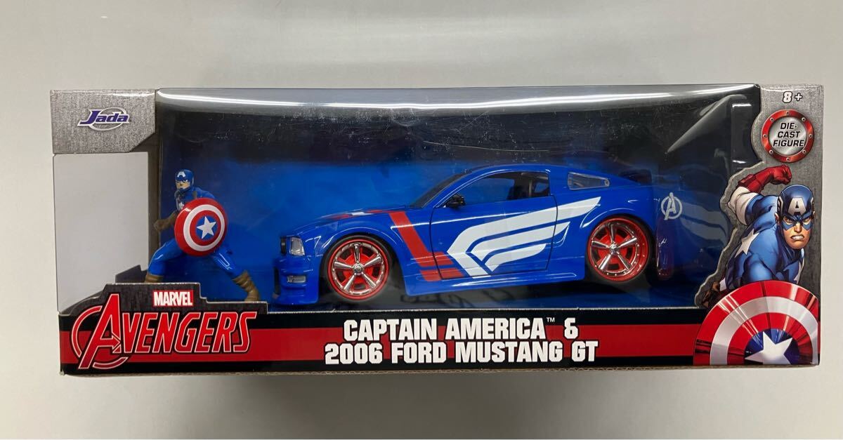 JADA TOYS ミニカー 1/24サイズ HWR Marvel 2006 Ford Mustang
