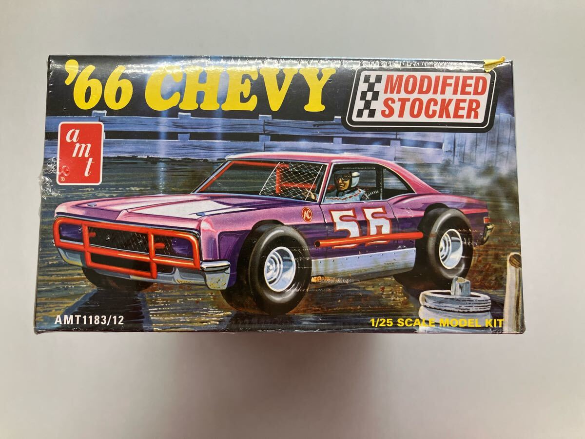 新品・未組立　AMT 1/25 1966 シュビー インパラ ストックカー プラモデル AMT1183