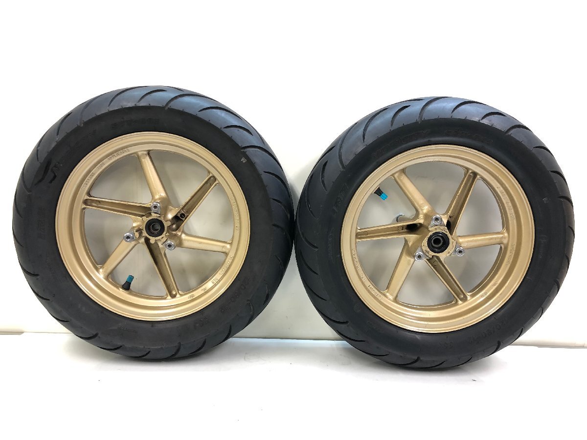 12) ホンダ エイプ 100 タイプD 純正 ホイール セット HC13 12) ホンダ エイプ 100 タイプD 純正 ホイール セット HC13