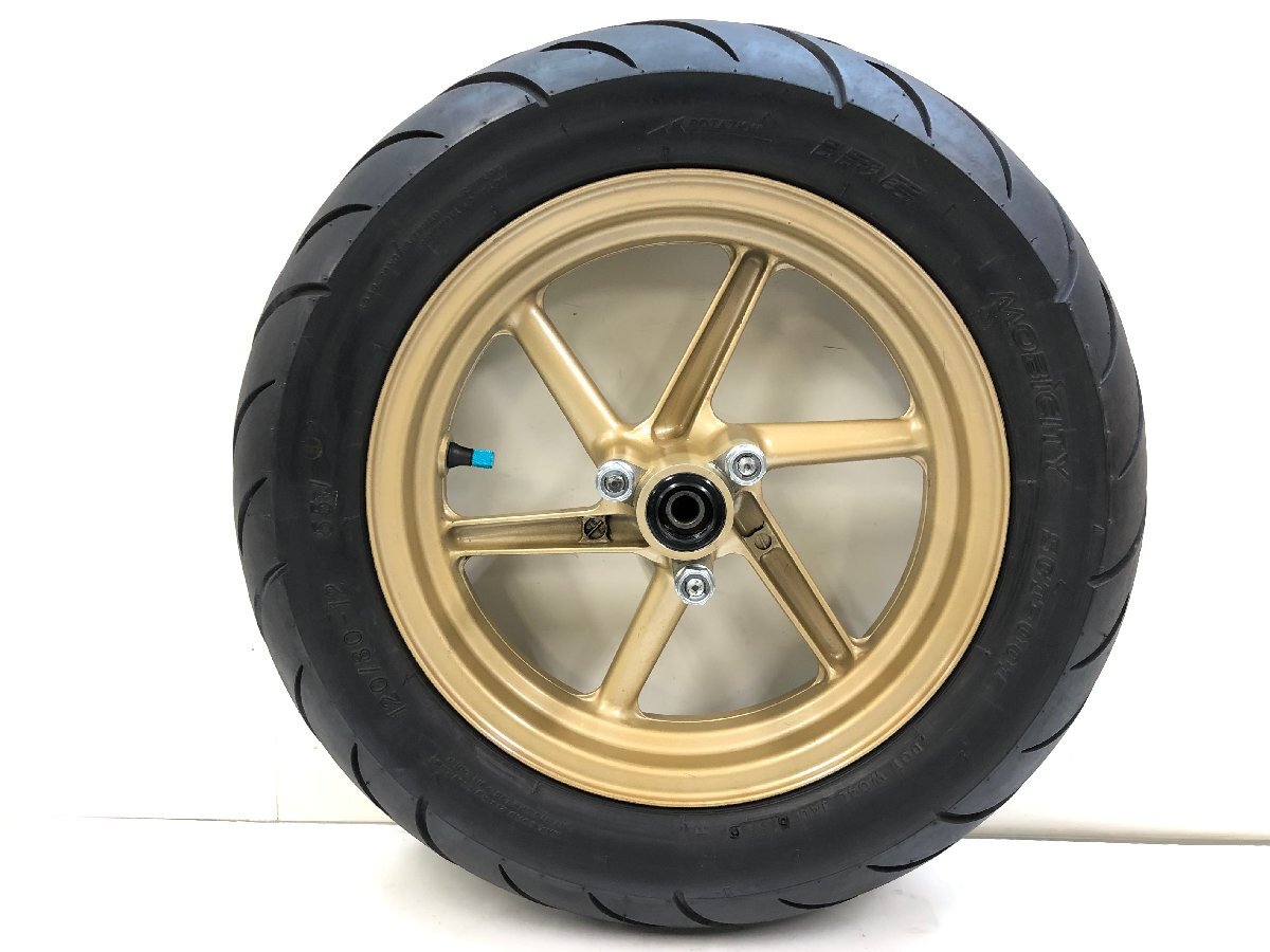 12) ホンダ エイプ 100 タイプD 純正 ホイール セット HC13 12) ホンダ エイプ 100 タイプD 純正 ホイール セット HC13