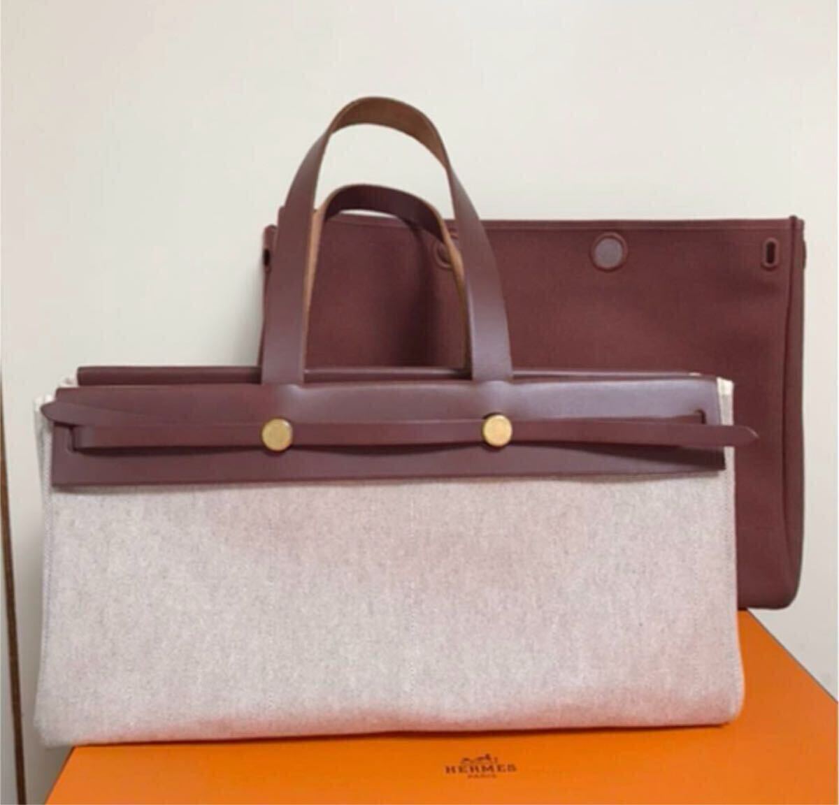 HERMES エルメス エールカバス ハンドバッグ レザー トートバッグ 2WAY エールバッグ バッグ