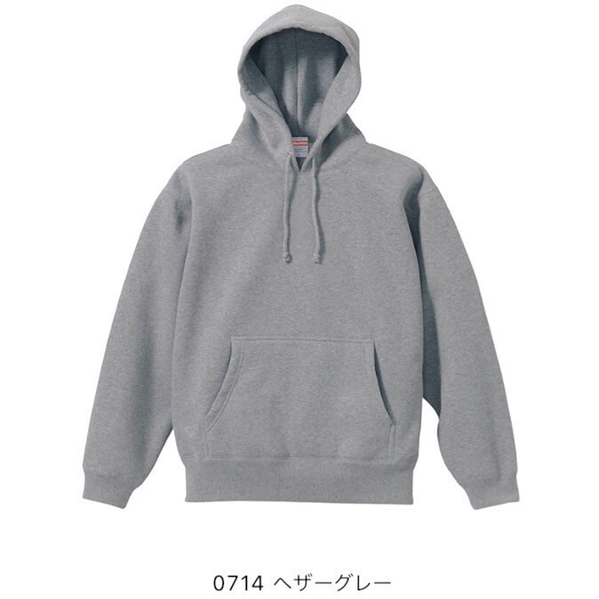 新品 ユナイテッドアスレ 10oz プルオーバー パーカー 裏起毛 黒 グレー XXXLサイズ United Athle 561801_画像2