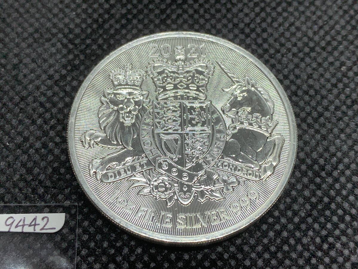 純銀31.1g☆2021年 英国王室の紋章☆1オンス 銀貨 (新品)の通販