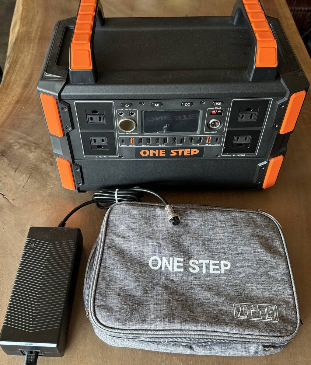 ONE STEP ポータブル電源 327600mAh/1045Wh AC(1000W 瞬間最大2000W)/DC/USB出力口9個 急速Q(mào)C3.0対応　キャンプ　アウトドア　釣り