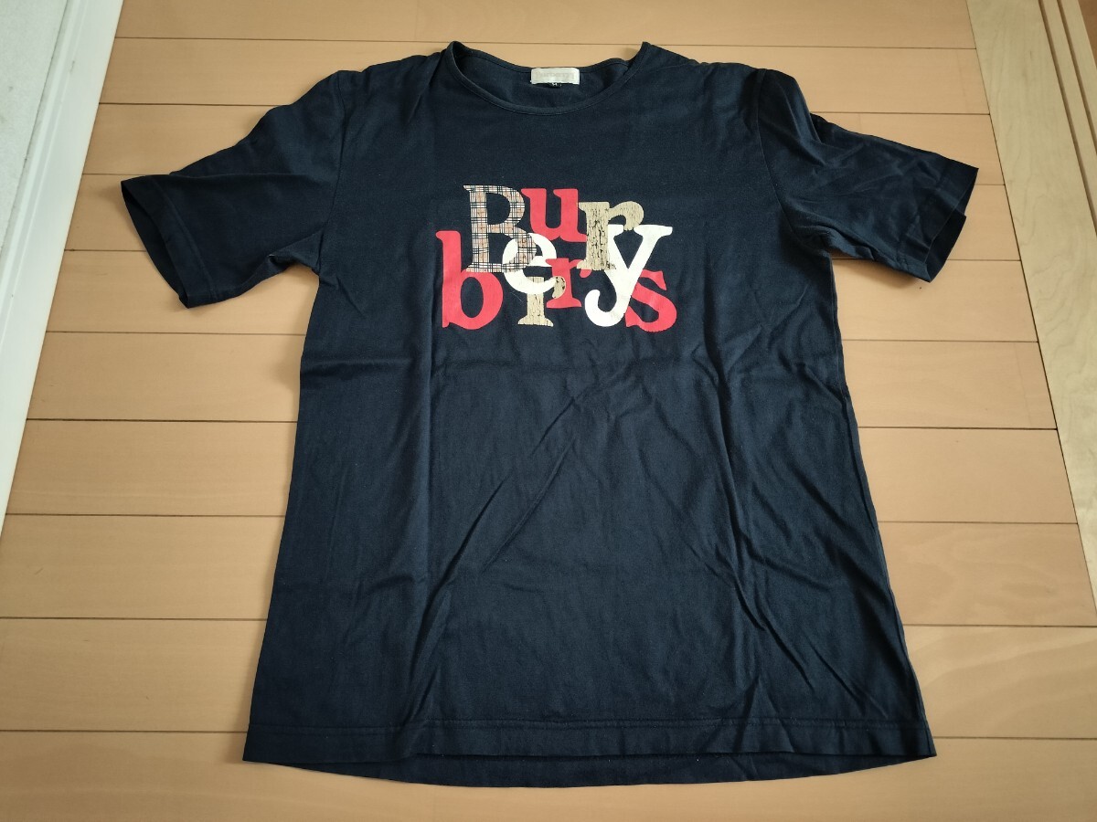 バーバリー Burberrys 半袖 Tシャツ 紺色 M スカーフ セット BURBERRY