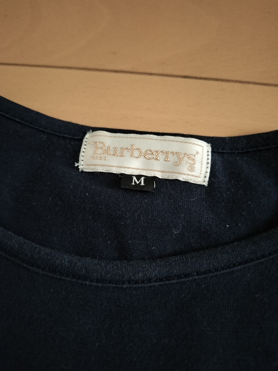 バーバリー Burberrys 半袖 Tシャツ 紺色 M スカーフ セット BURBERRY