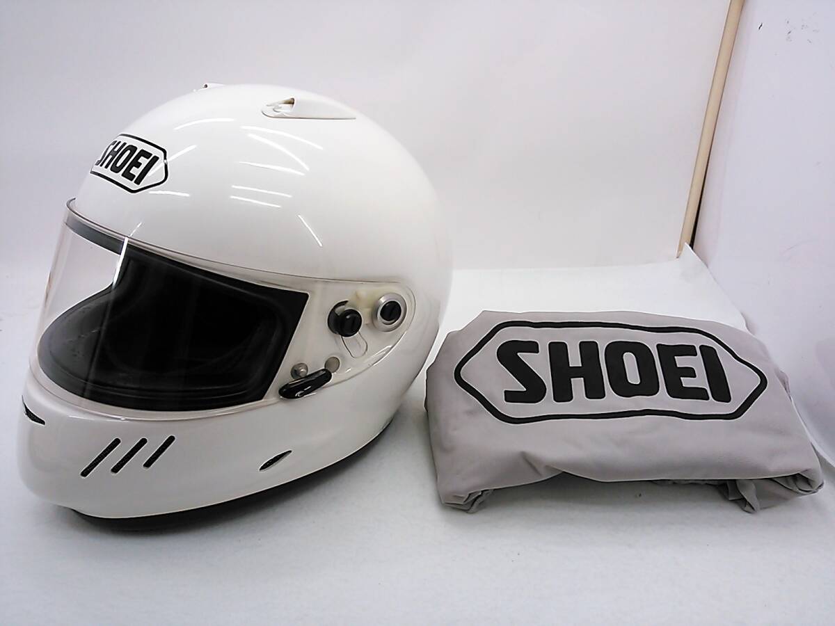 【送料無料】外裝良品 SHOEI ショウエイ WYVERN2 ワイバーン2 ホワイト Mサイズ 元箱付き フルフェイスヘルメット