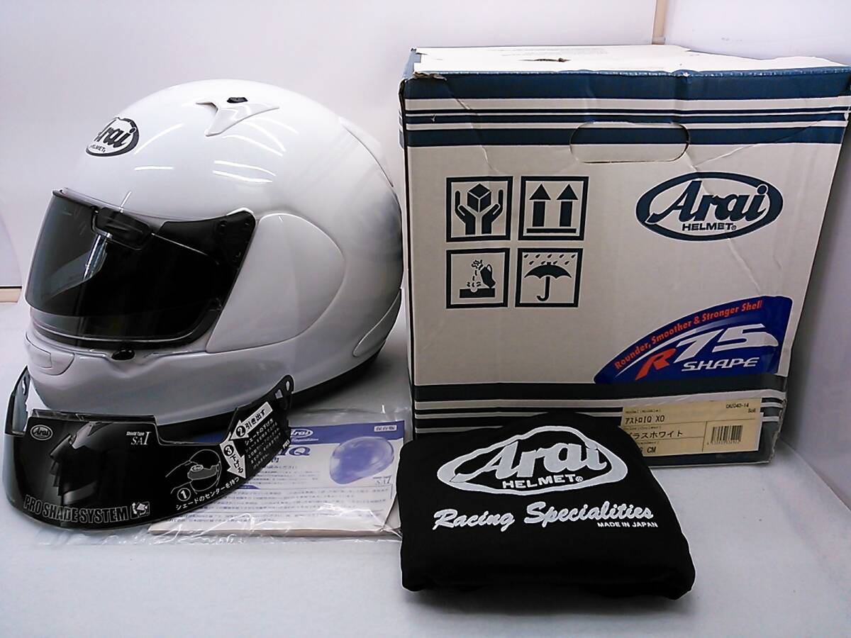 良品 2019年製 Arai アライ ASTRO-IQ アストロIQ グラスホワイト 良品 2019年製 Arai アライ ASTRO-IQ アストロIQ グラスホワイト