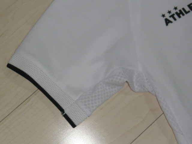 処分！アスレタATHLETA　Mサイズ　半袖ポロシャツ　ホワイト　中古良品　きれいです
