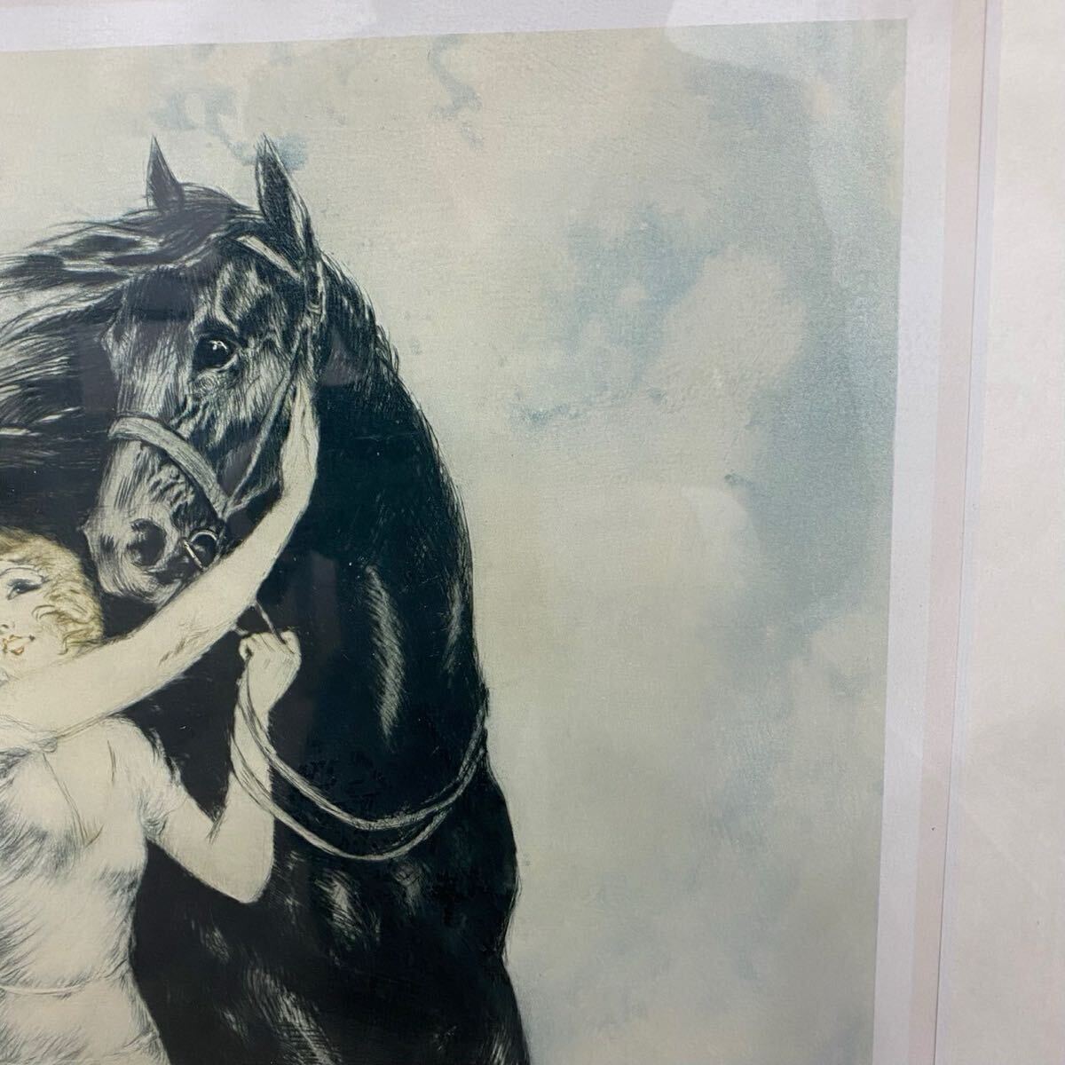 1円〜 Louis Icart ルイ・イカール 「青春」 額装 美術品 絵画 1円〜 Louis Icart ルイ・イカール 「青春」 額装 美術品 絵画