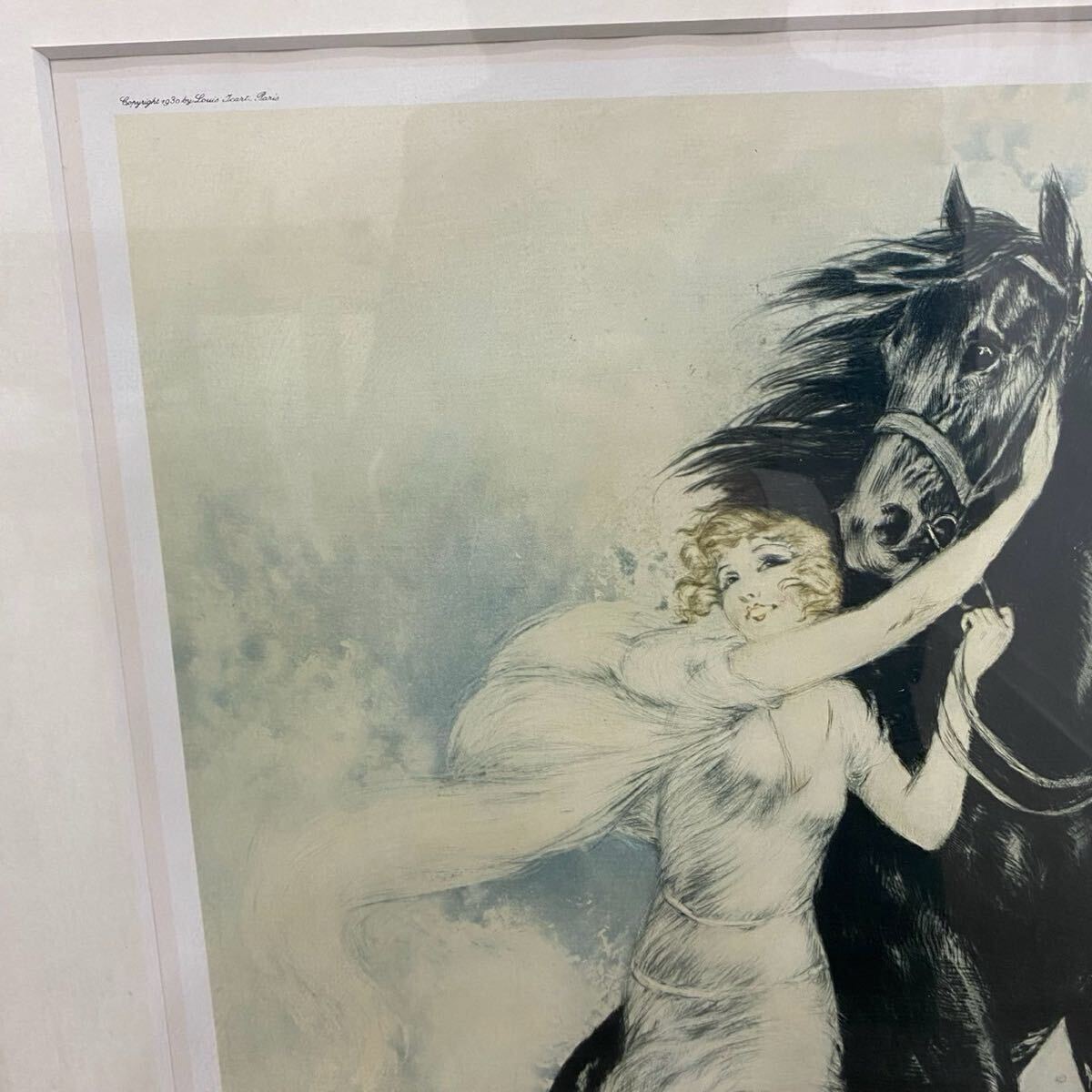 1円〜 Louis Icart ルイ・イカール 「青春」 額装 美術品 絵画 1円〜 Louis Icart ルイ・イカール 「青春」 額装 美術品 絵画