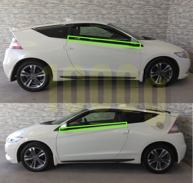 【ホンダ純正新品】HONDA 未使用品 ★超希少品★ CR-Z ZF1 ZF2 ドア 水切りモール 左右セット ベルトモール ZF1 ZF2 2010/2-2013/9_画像1