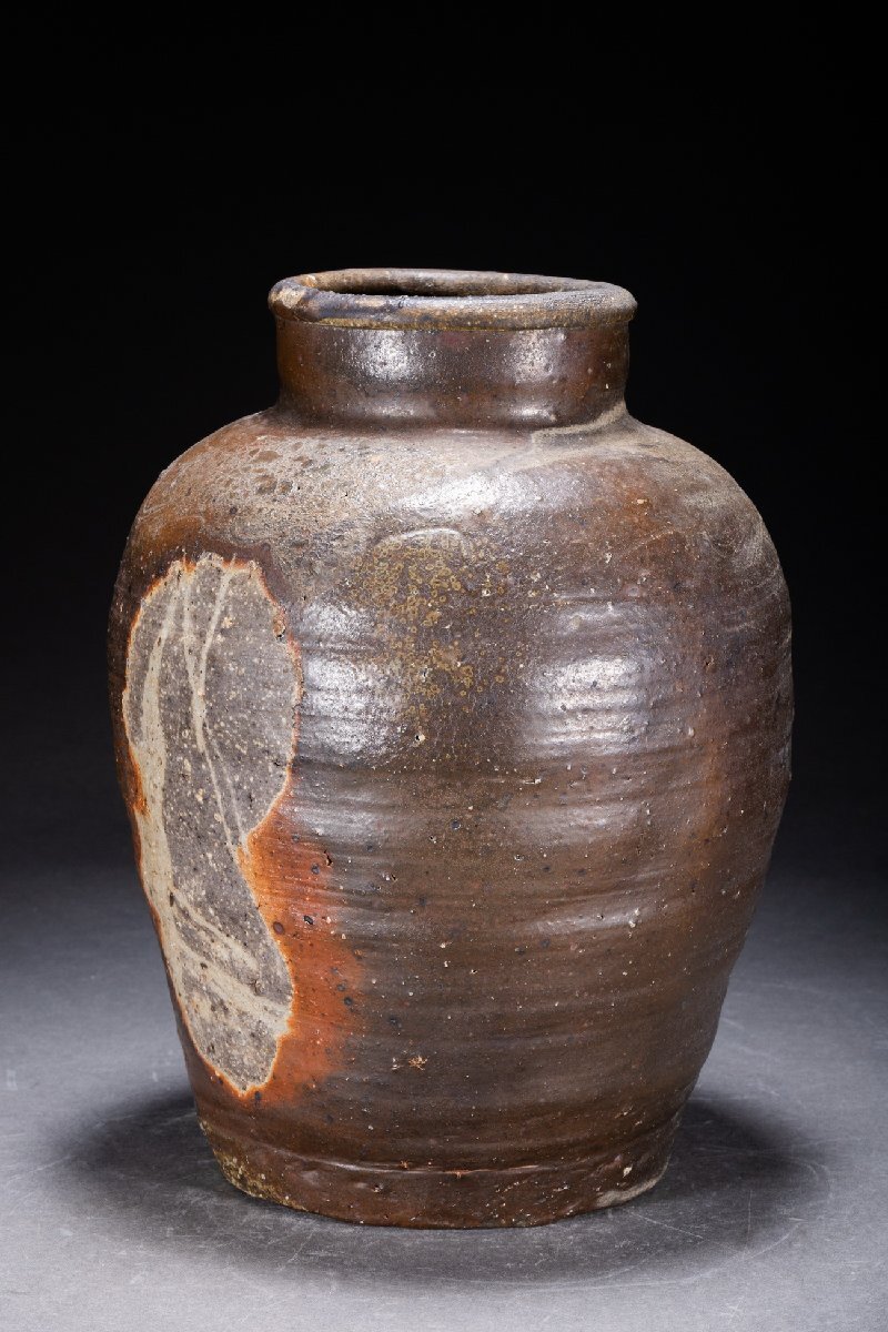 善古堂】備前焼 生陶衆啓作 備前壺 花瓶 花入 花生 直入識箱 善古堂】備前焼 生陶衆啓作 備前壺 花瓶 花入 花生 直入識箱