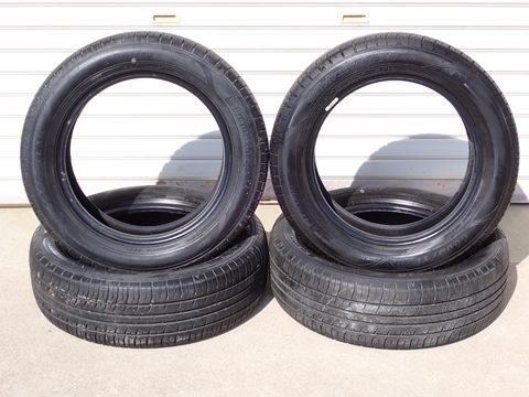 グッドイヤー 185/60R15 中古 タイヤ 4本 エフィシェントグリップ GOODYEAR EfficientGrip ECO EG01 2020年 車検 純正戻し 夏タイヤ_画像1