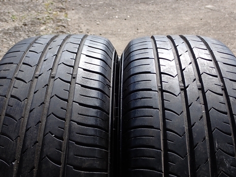 グッドイヤー 185/60R15 中古 タイヤ 4本 エフィシェントグリップ GOODYEAR EfficientGrip ECO EG01 2020年 車検 純正戻し 夏タイヤ_画像4