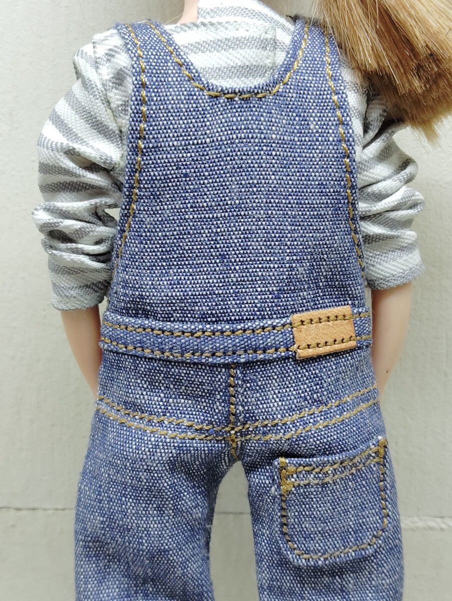  ручная работа Denim комбинезон Licca-chan Blythe размер 220 наружный Fit 
