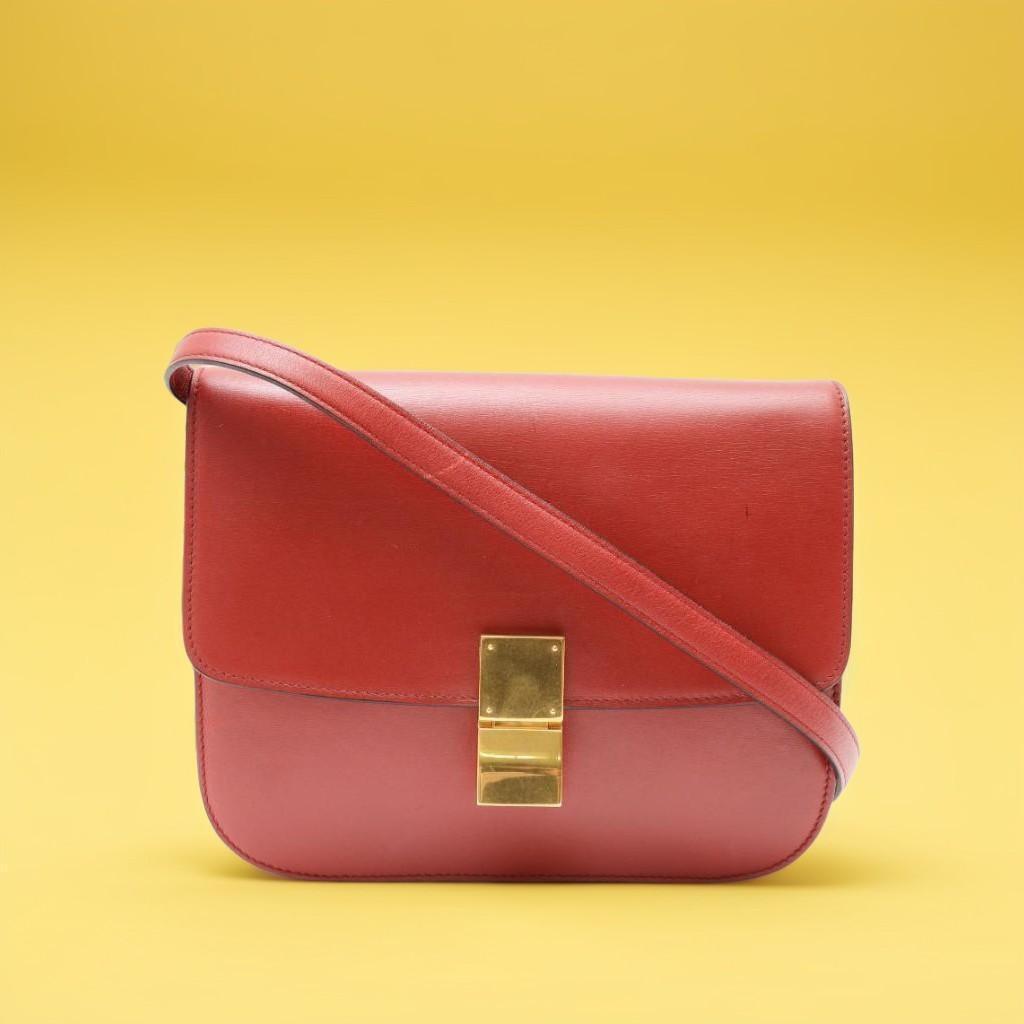 希少】CELINE セリーヌ クラシックボックス 金具 ゴールド 希少】CELINE セリーヌ クラシックボックス 金具 ゴールド