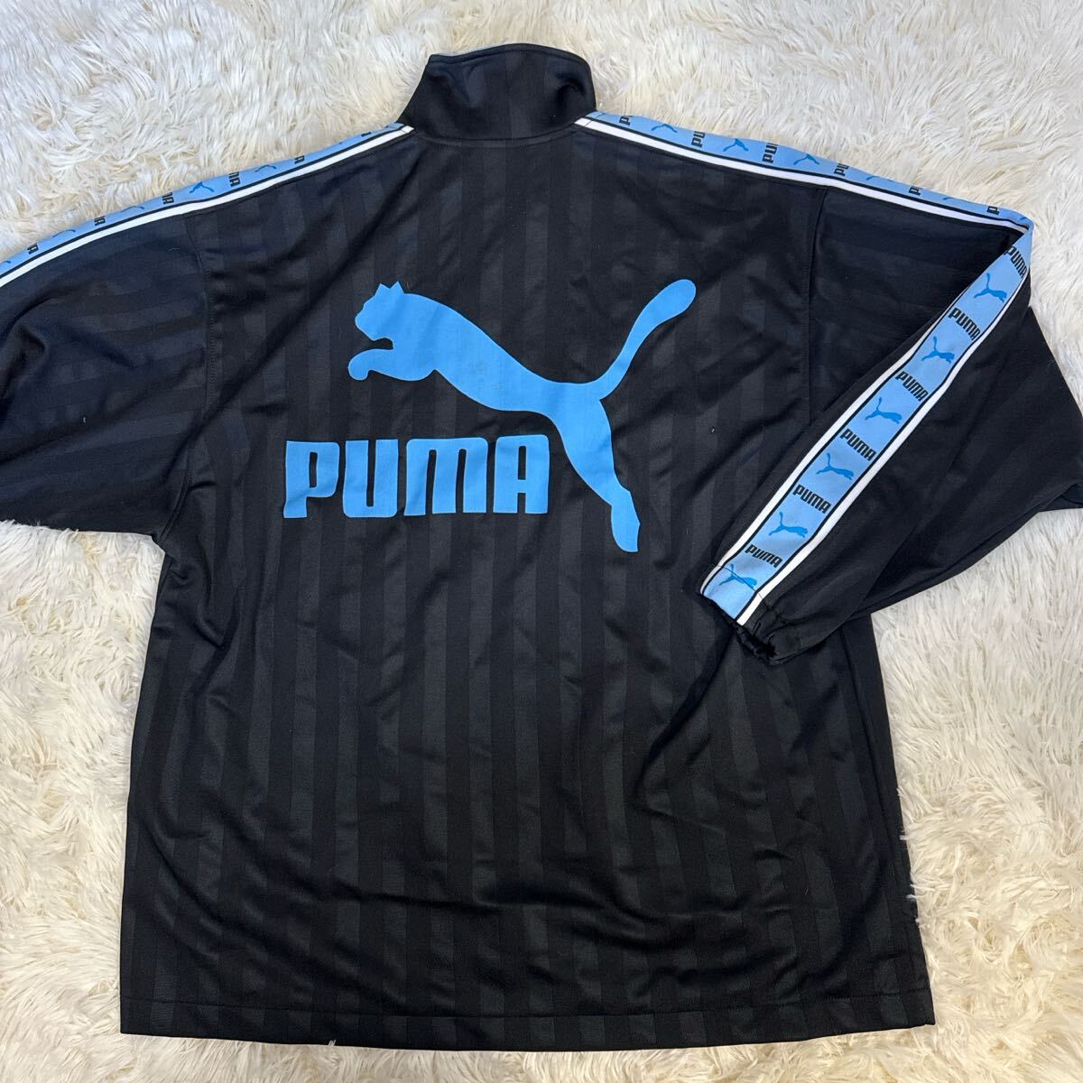 PUMA プーマ ジャージ　トラックジャケット　サイズXL ブラック/ブルー