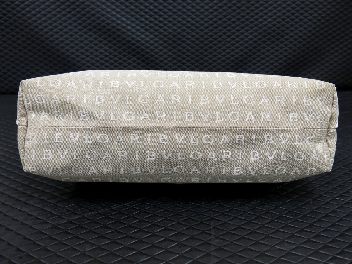 ◇美品◇BVLGARI ブルガリ◇ロゴマニア◇キャンバス カーフ ◇美品◇BVLGARI ブルガリ◇ロゴマニア◇キャンバス カーフ