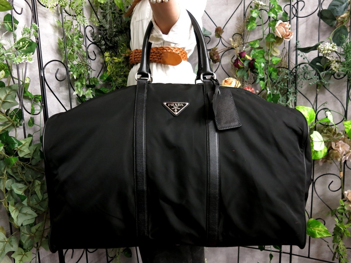 超美品○PRADA プラダ○三角ロゴプレート○ポコノ ナイロン 超美品○PRADA プラダ○三角ロゴプレート○ポコノ ナイロン