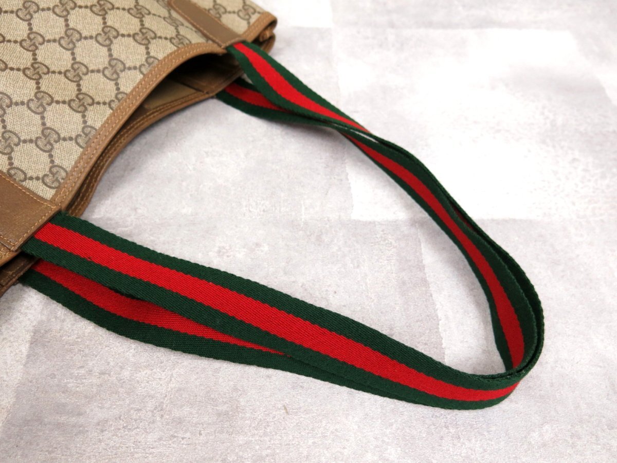 超美品○GUCCI オールド グッチ○シェリー○GGスプリーム○PVC 超美品○GUCCI オールド グッチ○シェリー○GGスプリーム○PVC