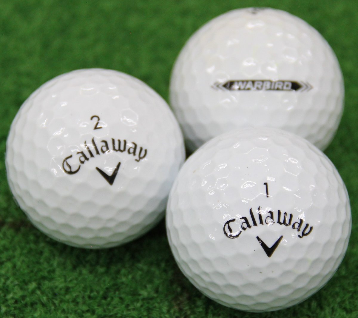 Aランク キャロウェイ Callaway WARBIRD ホワイト 2023年モデル 50個 球手箱 ロストボール
