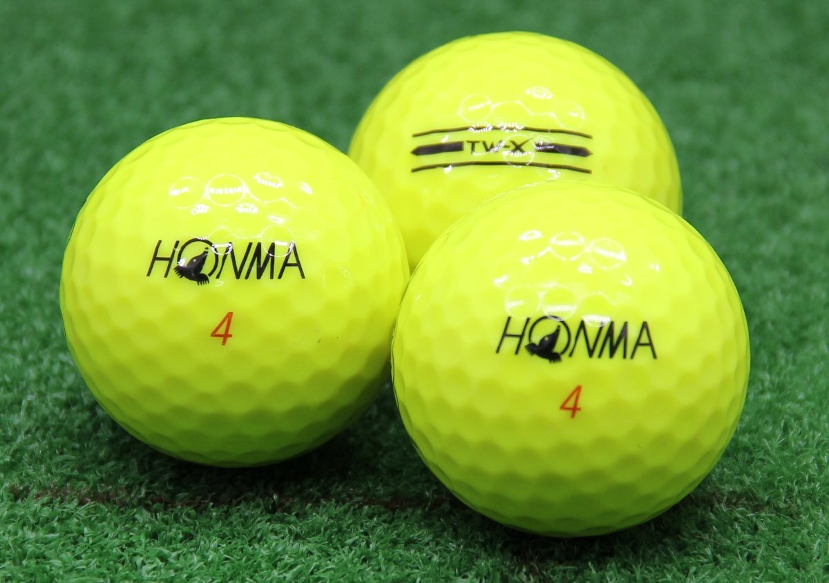 ABランク ホンマ HONMA TW-X イエロー 2021年モデル 20個 球手箱 ロストボール