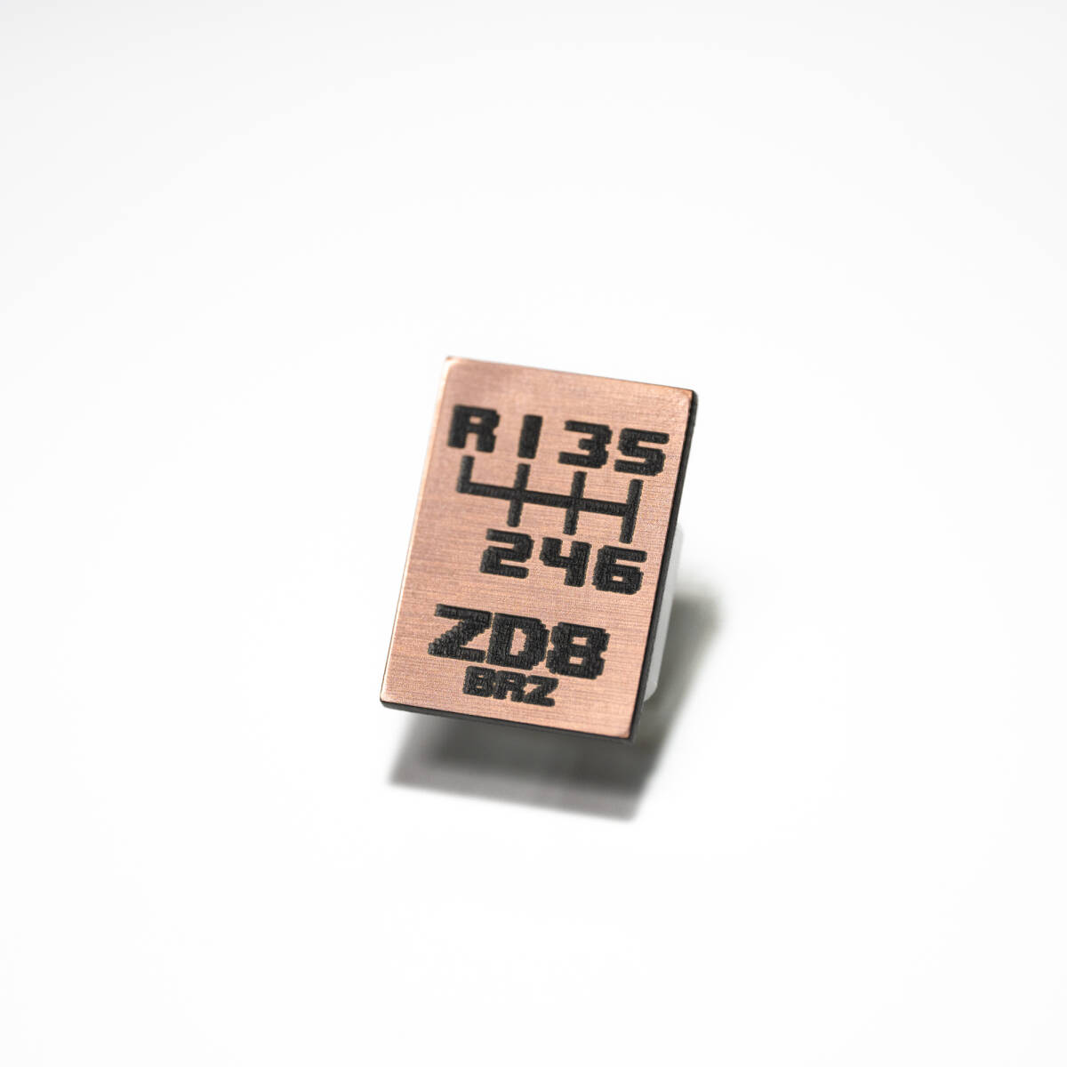 スバル BRZ(ZD8)用 オリジナルシフトパターンプレート カッパー