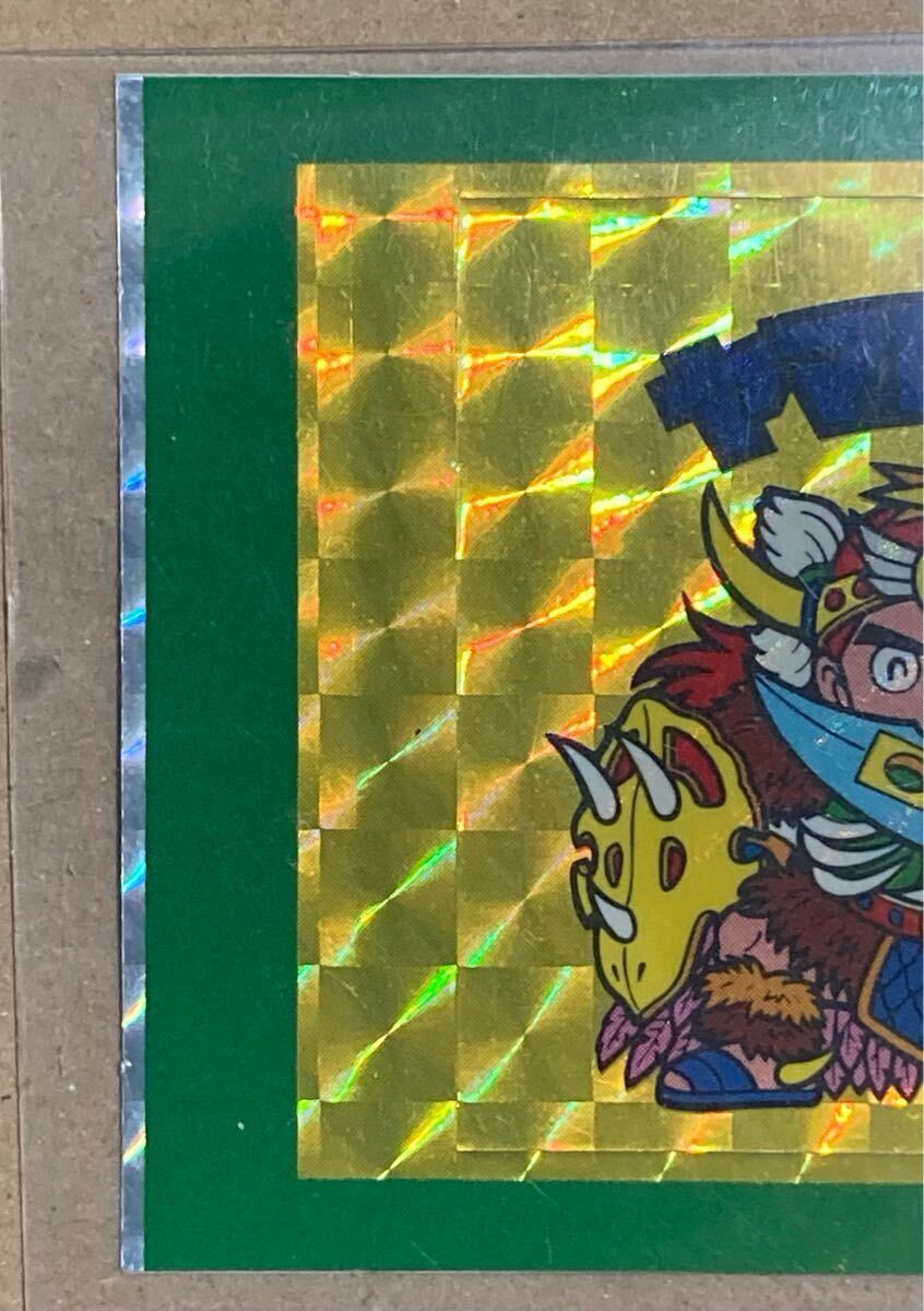 舊ビックリマン　ヘッド　ヤマト爆神　小　完品級(jí)　黃色プリズム　クリスマスブーツ付屬シール　