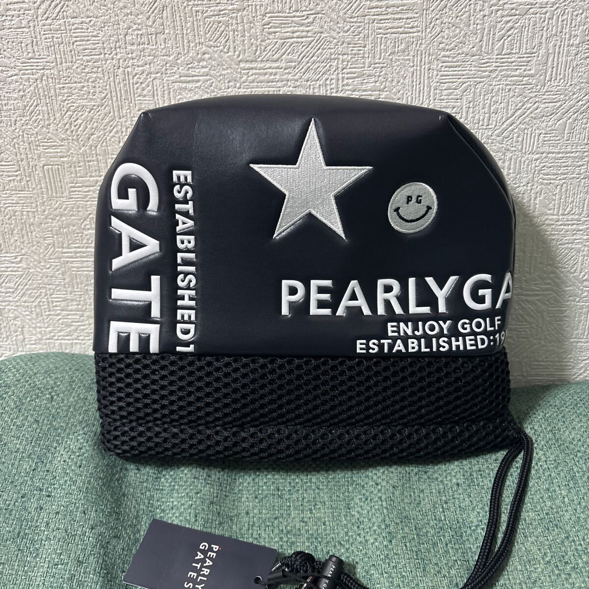 PEARLY GATES パーリーゲイツ ゴルフ アイアンカバー ヘッドカバー ネイビーヘッドカバー