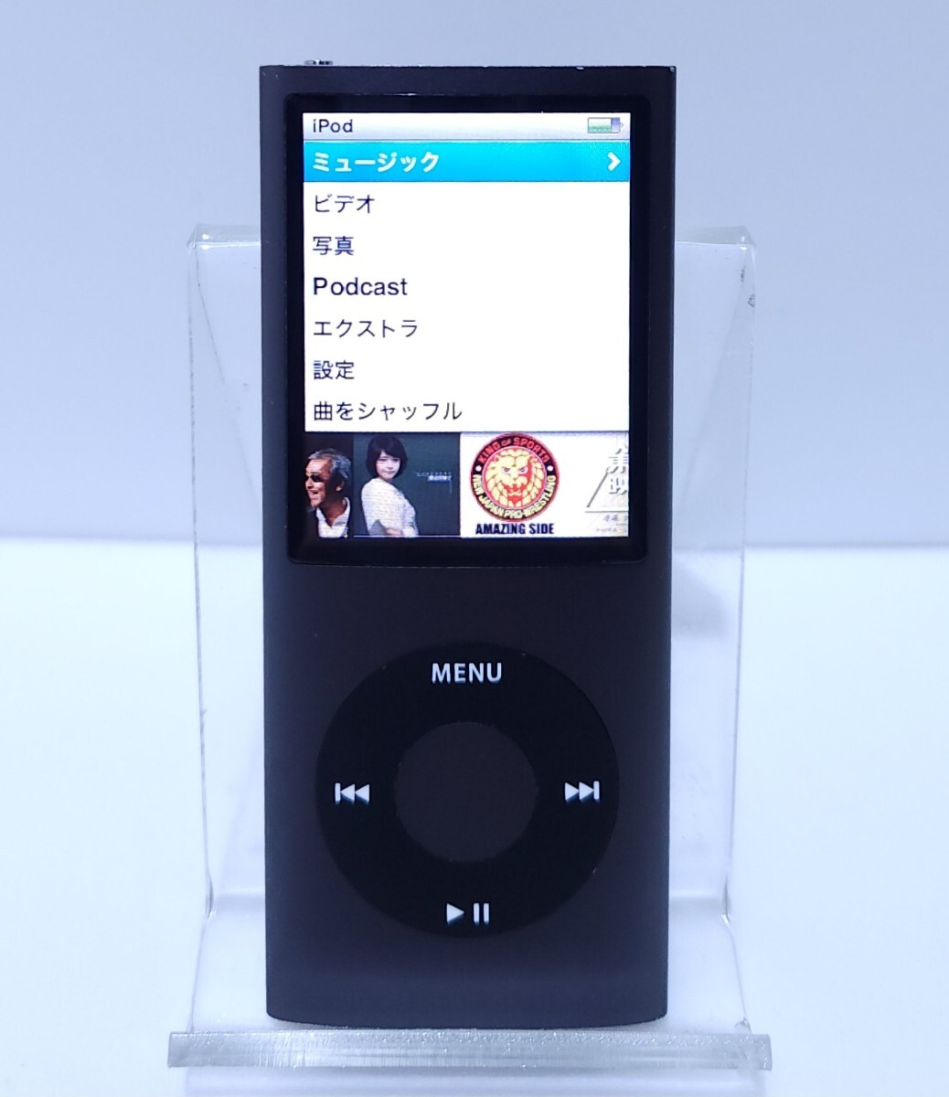 Apple iPod nano 5世代 ブラック 黒 8GB本體 動作確認済み 美品/動作品(F-11)