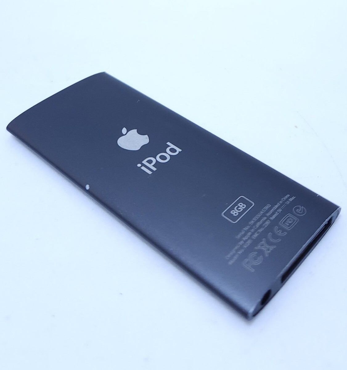 Apple iPod nano 5世代 ブラック 黒 8GB本體 動作確認済み 美品/動作品(F-11)