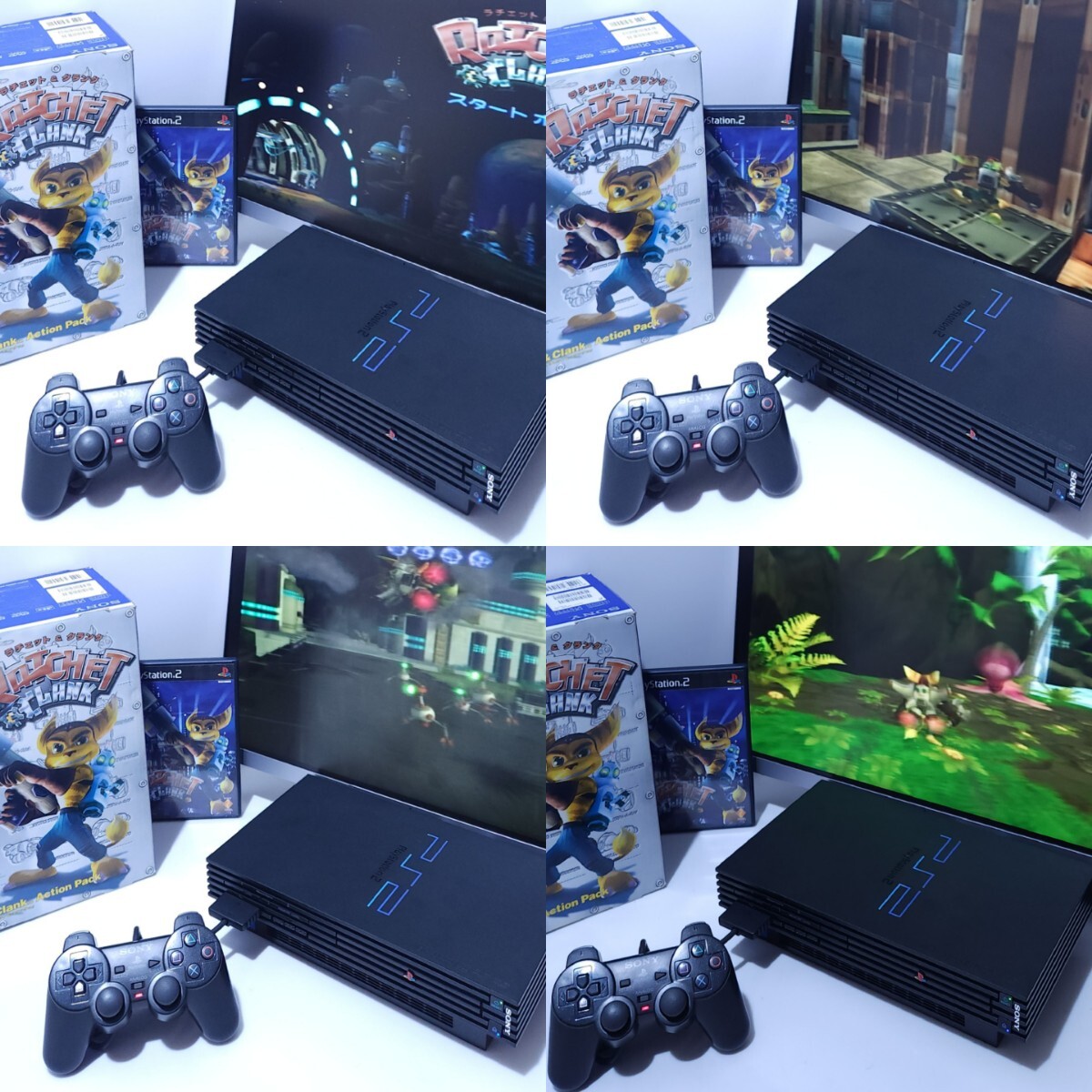  Sony PS2 корпус PlayStation 2 PlayStation2 SCPH-39000RC, управление Rico she кривошип игра soft, редкий товар retro игра с ящиком рабочий товар (i-34)