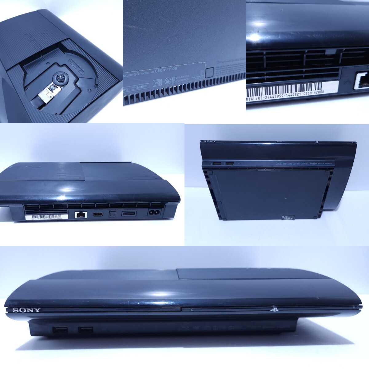 !_SONY Sony PlayStation3 PS3 корпус CECH-4200b FW 4.89 500GB черный PlayStation 3 игра soft комплект редкий товар с ящиком рабочий товар рабочее состояние подтверждено (M-10)
