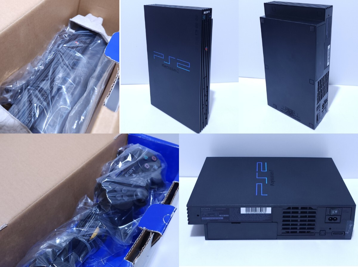  Sony PS2 корпус PlayStation 2 PlayStation2 SCPH-39000RC, управление Rico she кривошип игра soft, редкий товар retro игра с ящиком рабочий товар (i-34)