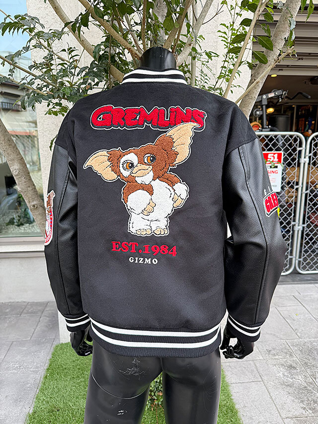 映畫　グレムリン　ギズモ　スタジャン　Lサイズのみの展開　ユニセックス　オフィシャルライセンス ■ アメリカン雑貨 アメリカ雑貨