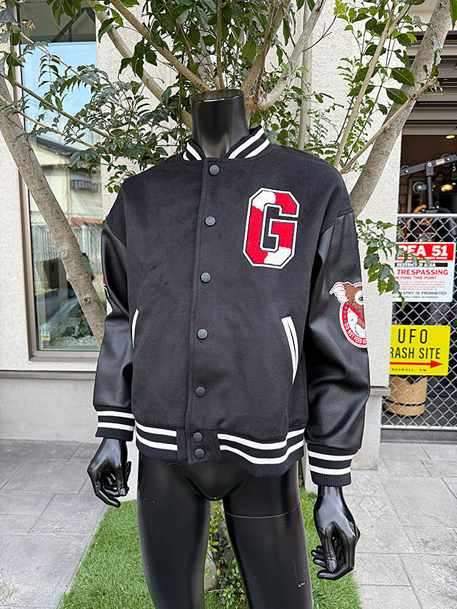 映畫　グレムリン　ギズモ　スタジャン　Lサイズのみの展開　ユニセックス　オフィシャルライセンス ■ アメリカン雑貨 アメリカ雑貨