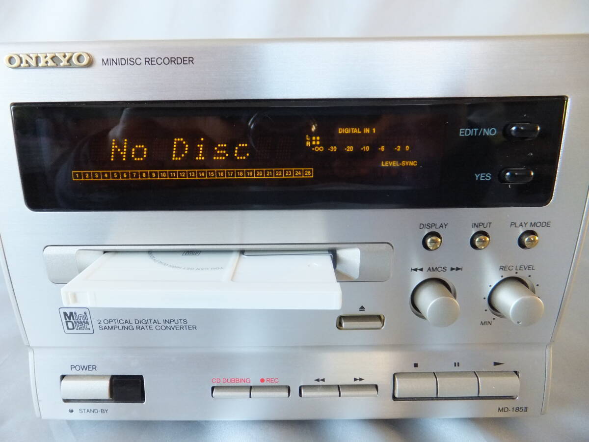 ♪ ONKYO MINIDISC RECORDER MD-185Ⅱ オンキョーステレオMD ♪ ONKYO MINIDISC RECORDER MD-185Ⅱ オンキョーステレオMD